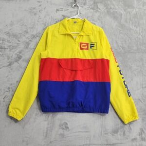 Odd Future Jacket Mens S Colorblock 1/4 Zip Windbreaker Hip Hop Streetwear